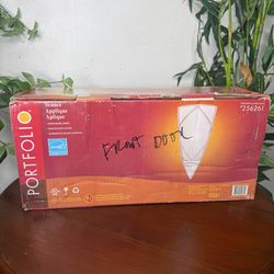 Portfolio Wall Sconce Frosted Glass Shade Model #256261