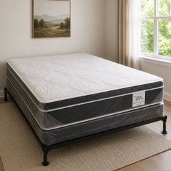 Brand New Queen Size Mattress Pillow Top 14” Thick – Factory Direct! Also available in Twin, Full & King. Ask about our Same-Day Delivery 🚚