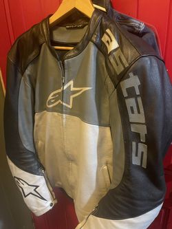 vintage Alpinestars Stunt Leather Motorcycle Jacket.