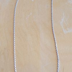 Diamond-Cut Rope Chain Necklace Solid Sterling Silver 16. OBO 
