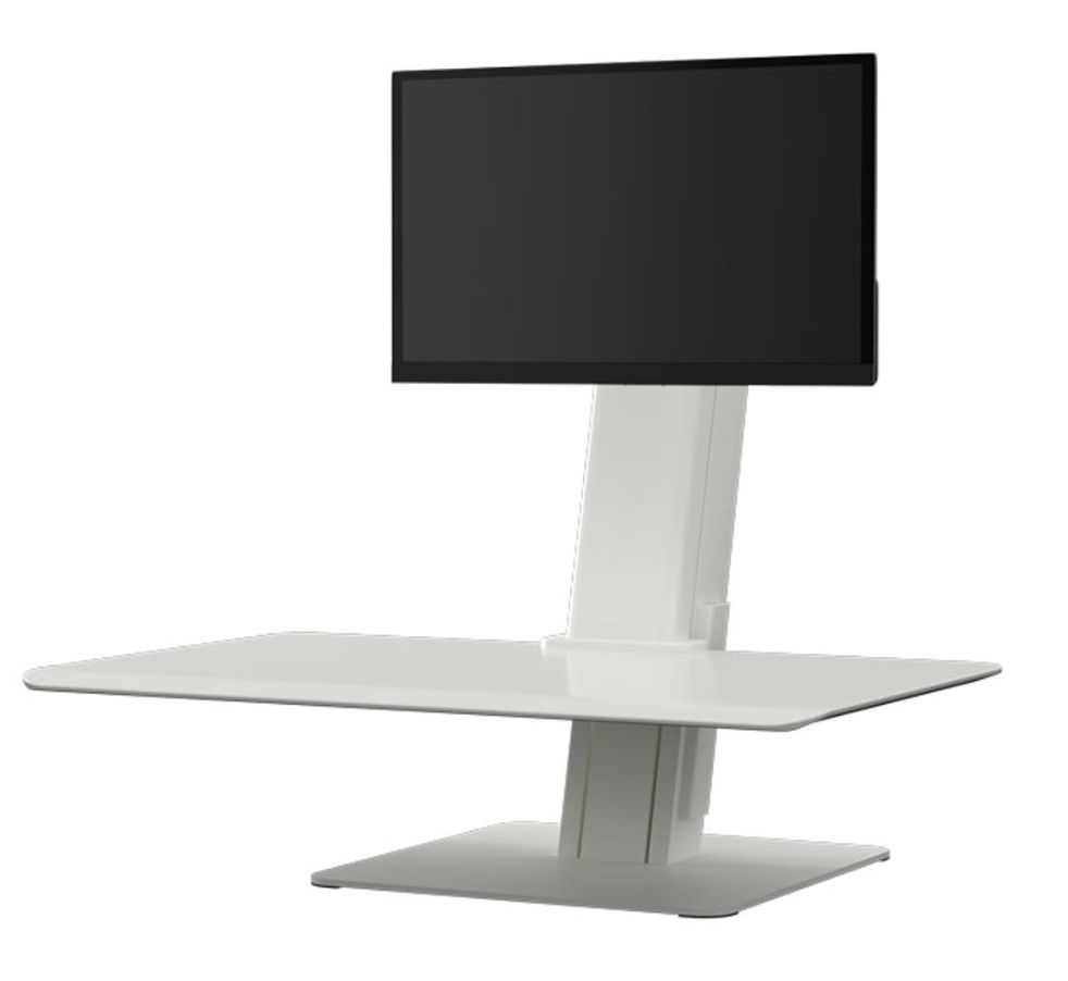 Humanscale QuickStand Eco Single Monitor Sit/Stand Desk Solution - White (used)