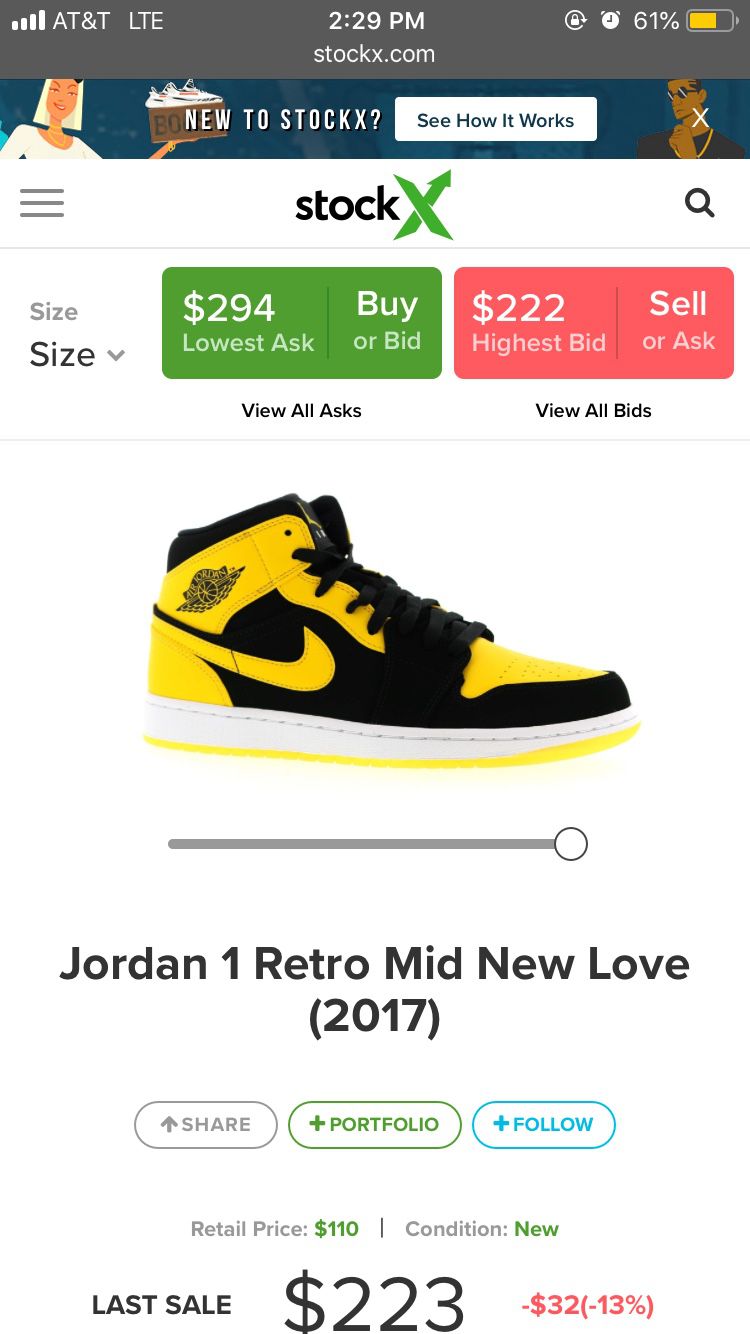 Jordan 1 “New Love” size 11 $175 OBO