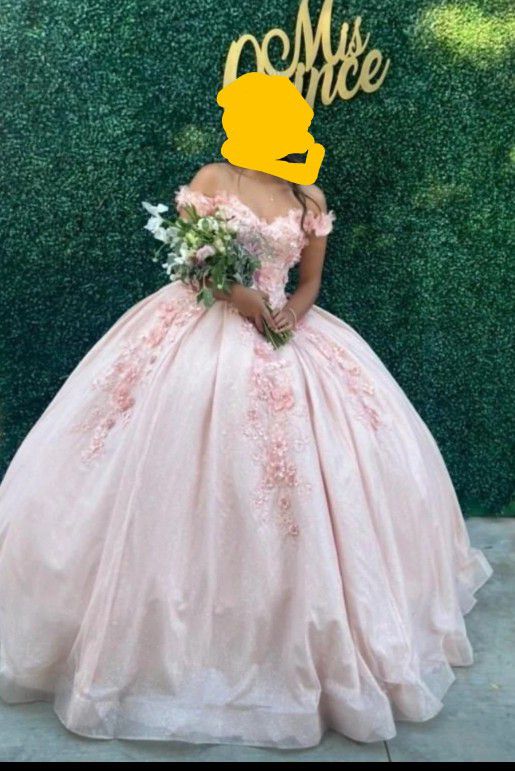 Quinceañera Ball Gown Dress With Petticoat 