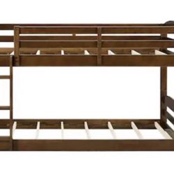 DHP  Mocha Twin over twin Bunk Bed