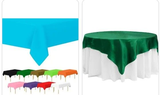 Tablecloth Round Square Runners Folding Chair Covers