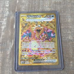Gold charizard from obsidian flames