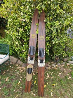 Vintage Ski King Wooden Water Skis