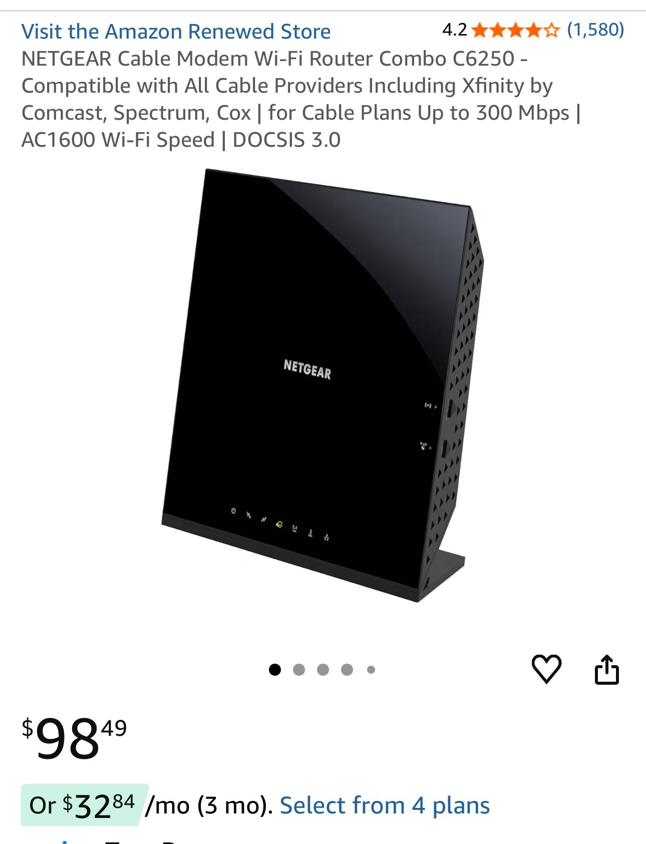 NetGear Router+modem Used