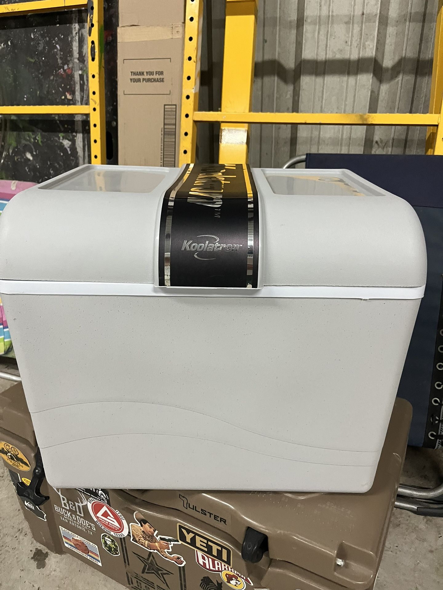 Koolatron Electric Cooler & Warmer with Handle 45 Quart (42 L) Portable Thermoelectric Fridge for Vehicles & Trucks