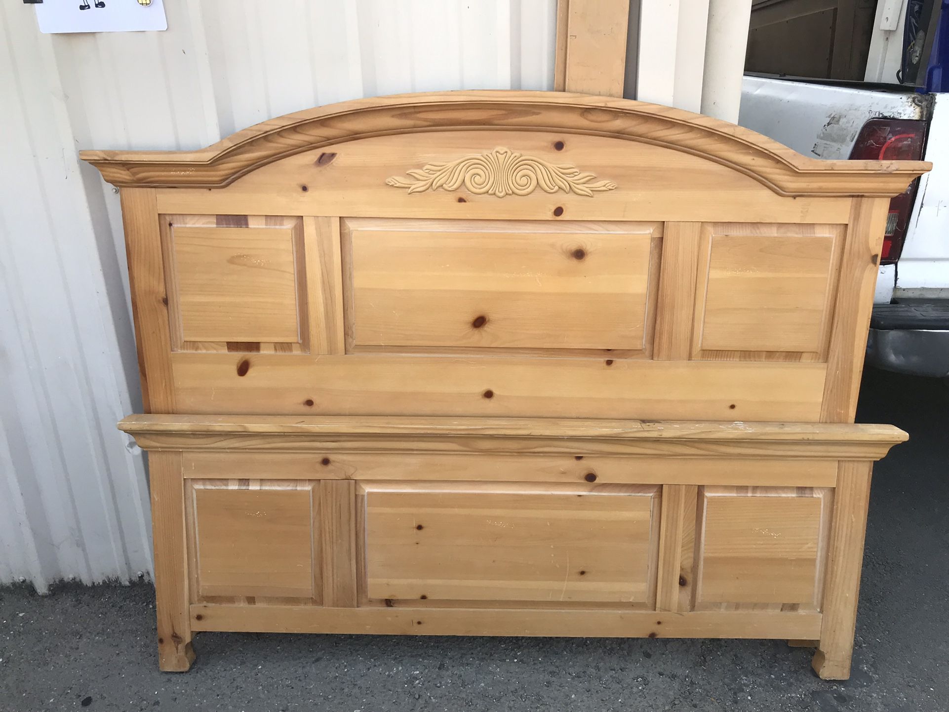 Bed frame Solid Wood Queen Size