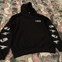 Lurpiv Skateboarding Trucks Hoodie Tesla Truck Size XL Black