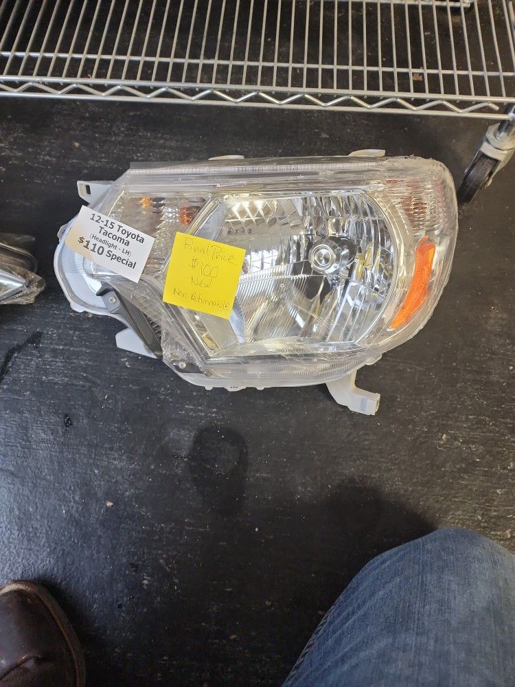 2012 Thru 2015 Tacoma headlight LH