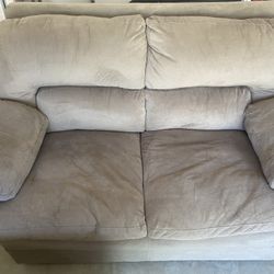 Small Couch and Ottoman Set 