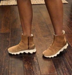 Sorel Women's Slouch Boots Ankle. Brown Camel Brown Natural. Sorel Women's Kinetic Short Boots - Size Women's 7