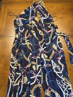 V Neck, Back Out, Strap Jumpsuit 