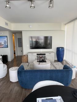 76” west elm sofa