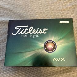1 Dozen (12) Titleist AVX White Golf Balls BNIB