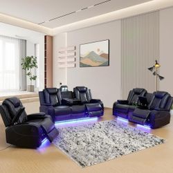 New Power  Reclining Sofa Set 