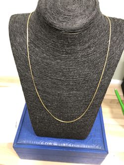 23” 18k gold necklace