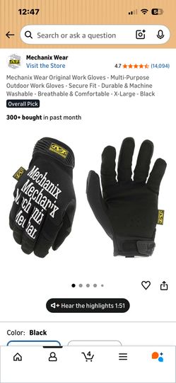 Mechanics gloves Xl