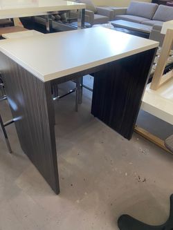 Desk /table counter height 22”x36”wx36”H white gray