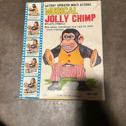 Jolly Chimp With Box (haunted) 