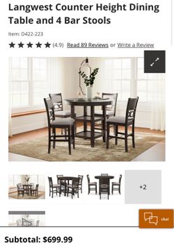 Ashley furniture high top table