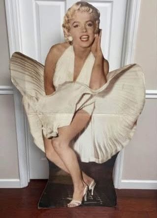 Vintage Marilyn Monroe Cardboard Standee 1994 62 inches tall Just $25