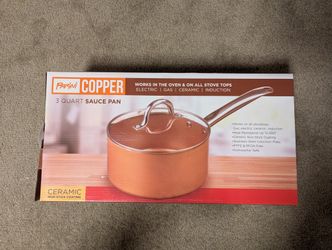 Parini Copper 3 Quart Sauce Pan