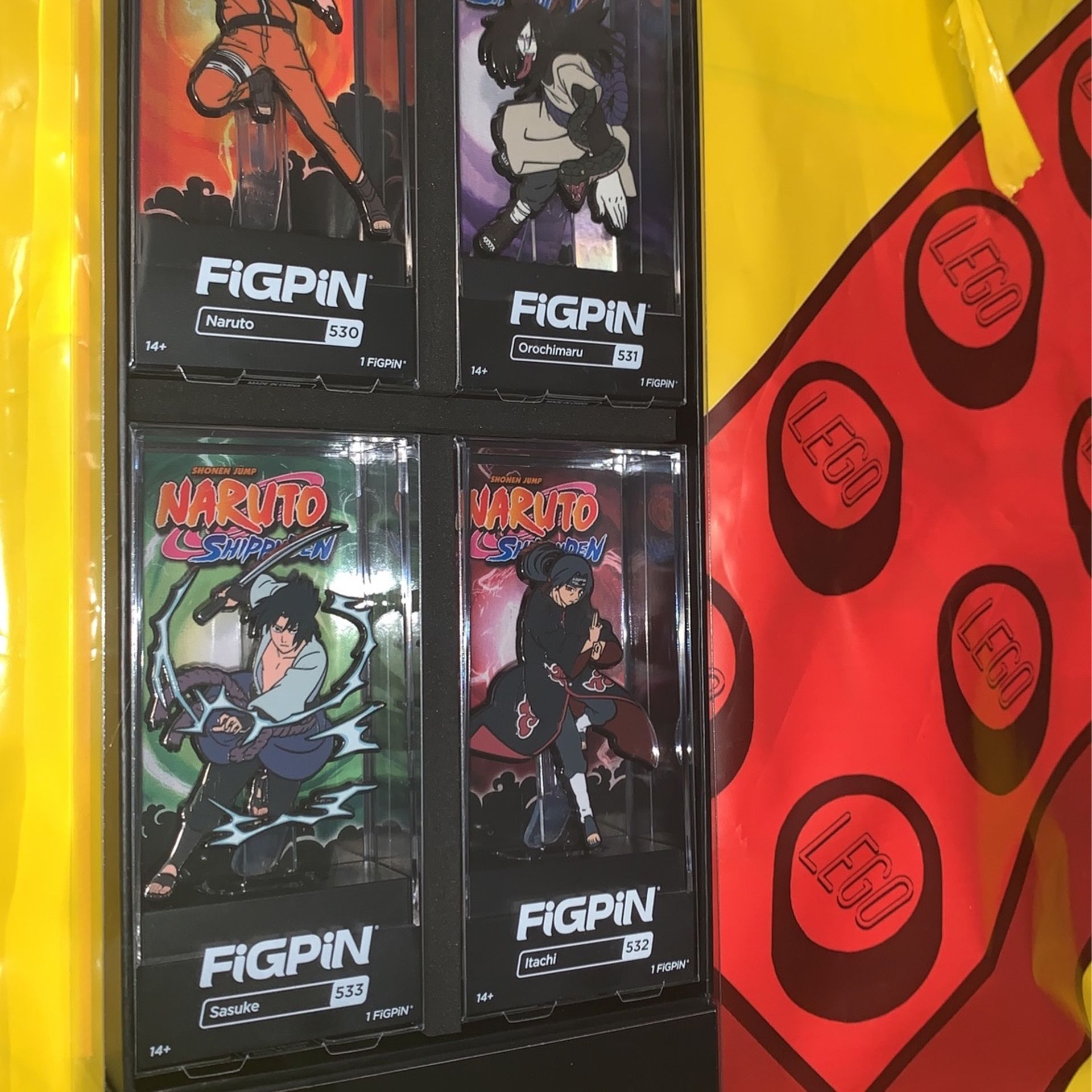 Figpin Naruto Shippuden 4 Pack Naruto 530 Orochimaru 531 Itachi 532 Sasuke 533