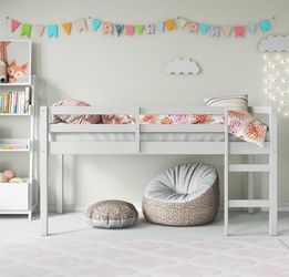 New! White Twin Loft Bed by Harriet Bee In The Box.  Assembly kit included!