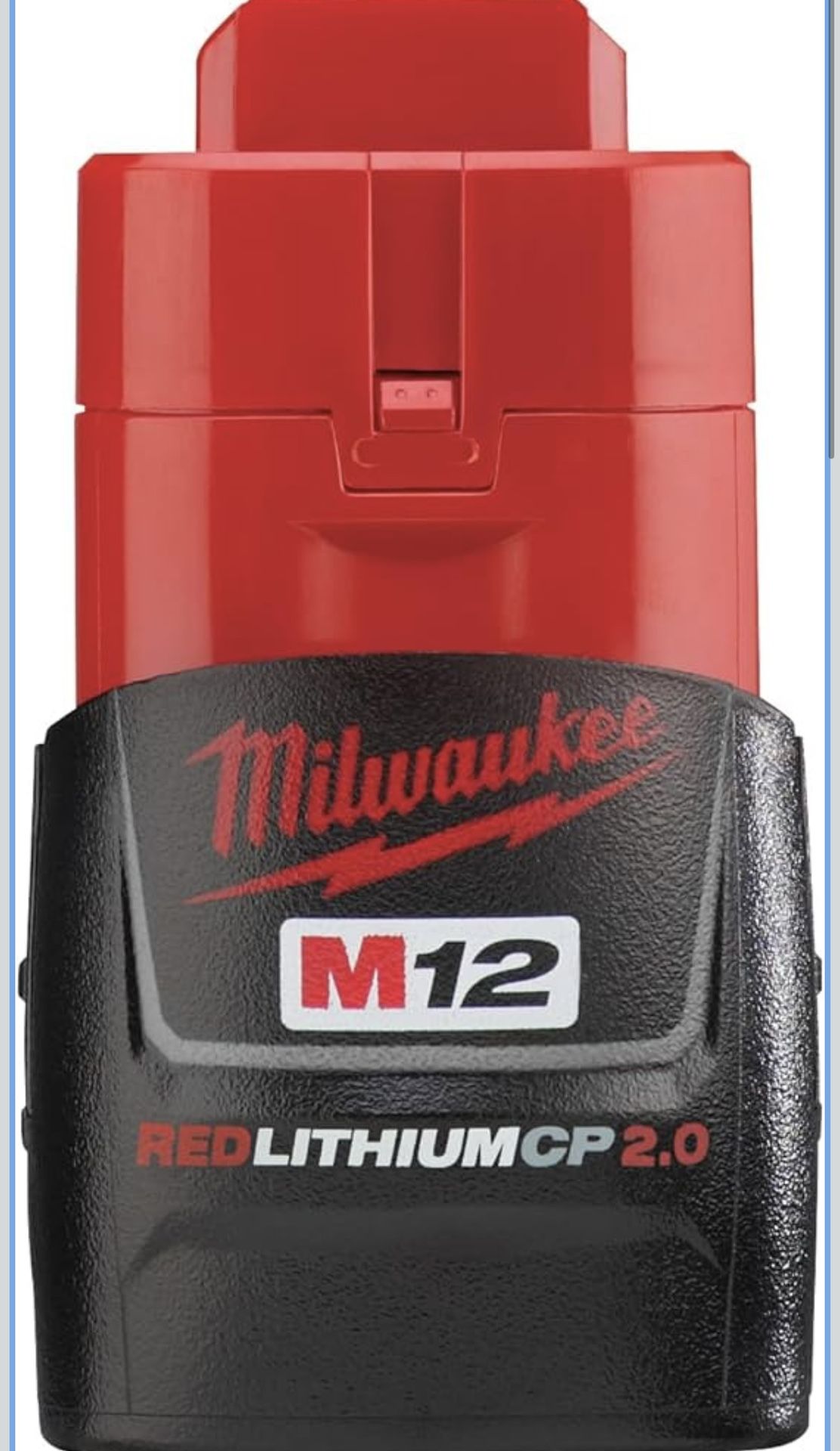 Milwaukee 48-11-2420 M12 REDLITHIUM 2.0 Compact Battery Pack (1-Pack)