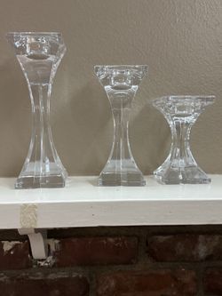 Candeleros de cristal decorativos