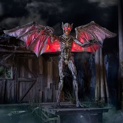 Halloween Home Depot 12.5ft Wide Animated Predator Of The Night