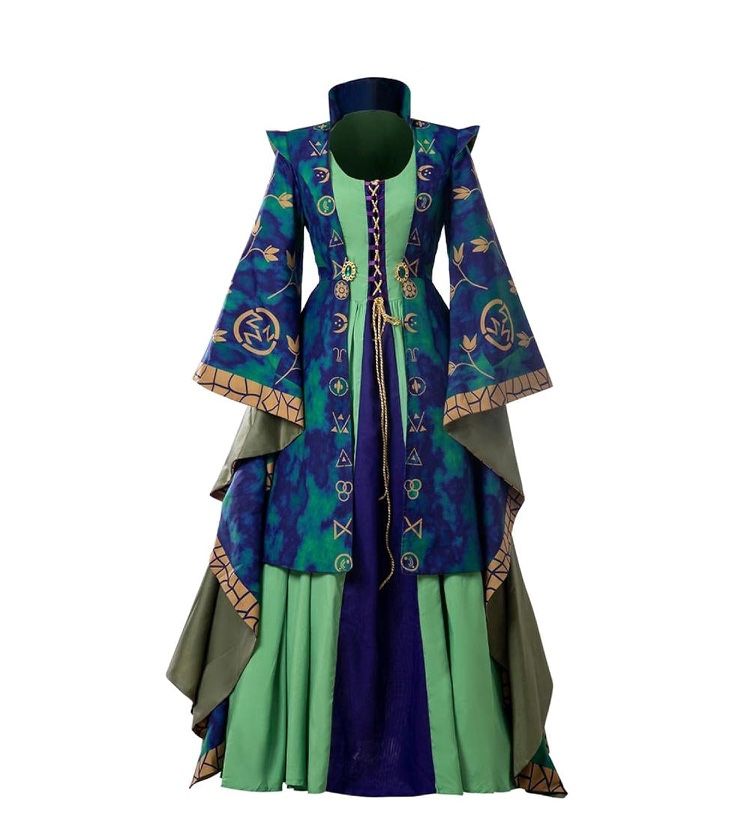 CosplayDiy Medieval Green Velvet Dress