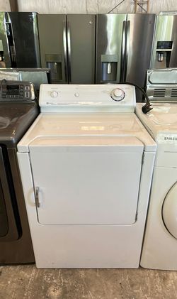 White Maytag Electric Dryer with Knob Controls