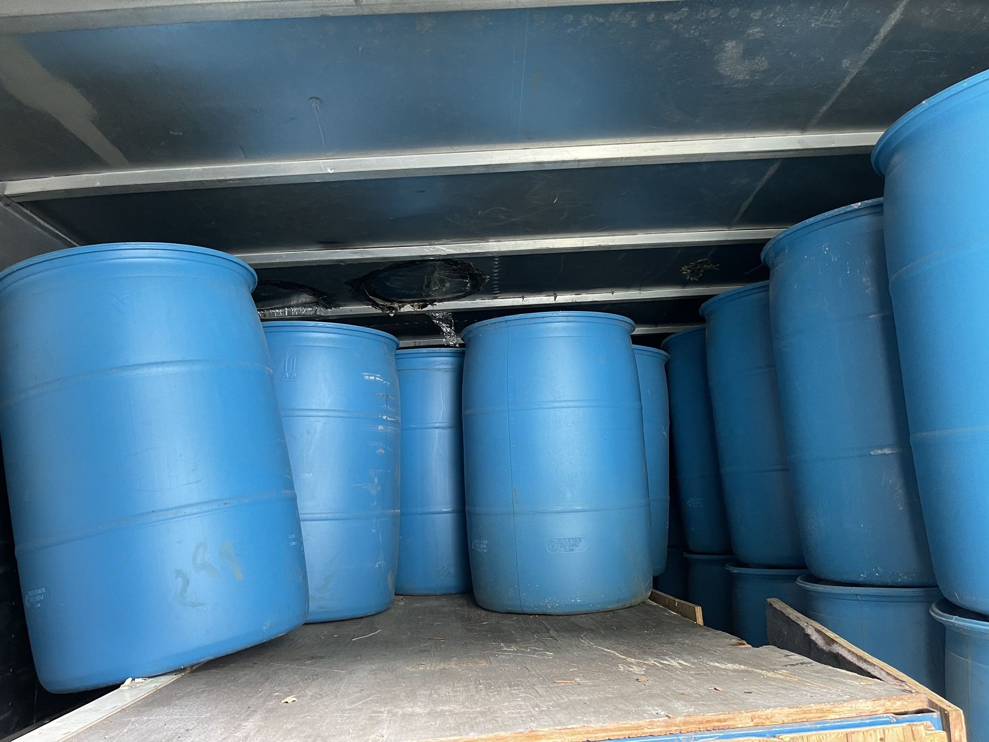 55 Gallon Blue Drums