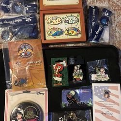 Vintage Disney Pins Assortment All In Original Packaging