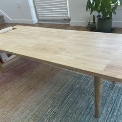 Mid-Century Modern Solid Wood Coffee/Tea Table – $60 (Kenmore, WA)