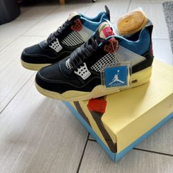 Men Size 7.5- Nike Union LA x Air Jordan 4 Retro Off Noir