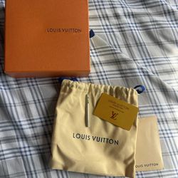 Blue And White Louis Vuitton Mens  Belt 