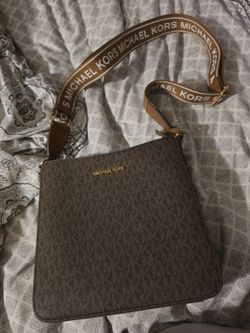 Michael Kors Brown Monogram Crossbody Bag