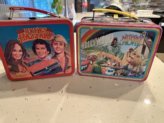 Vintage muppets And dukes Of hazard Metal Lunch Boxes