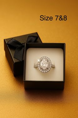 Engagement ring with box