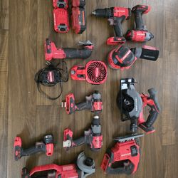 11 Tool Combo Kit + 4 Batteries Crafterman 