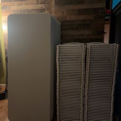 Party tables and tarps