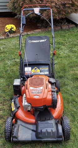 Troy bilt electric start self propelled lawn mower hotsell
