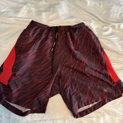 Nike Men’s Medium Dri-Fit Linerless Running Shorts - Red