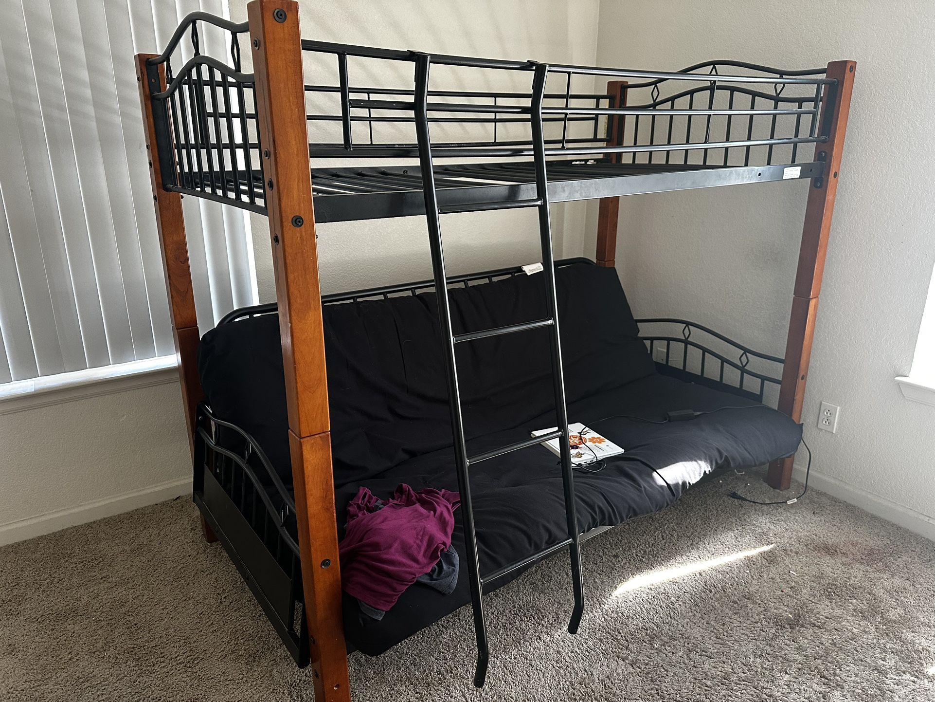 2 Piece Bunk Bed/ Futon Couch