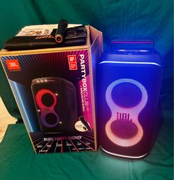 JBL Partybox 120 Portable Bluetooth Party Speaker w/ LED Lights, Wireless Microphone
